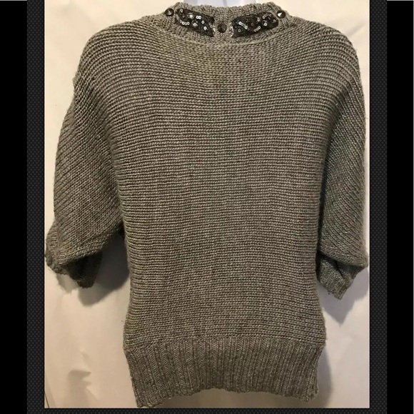 BKE The Buckle Cardigan Sweater Lace Sequins Wool - Picture 6 of 8